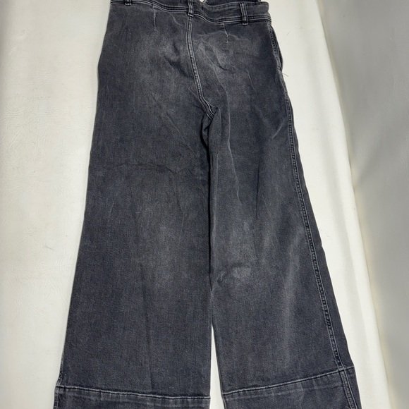 Free people deep V denim jump suit size 4 - Picture 4 of 9